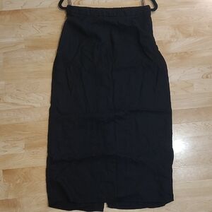 Old Navy Black Midi Skirt